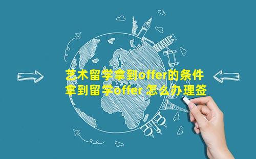 艺术留学拿到offer的条件 拿到留学offer 怎么办理签证